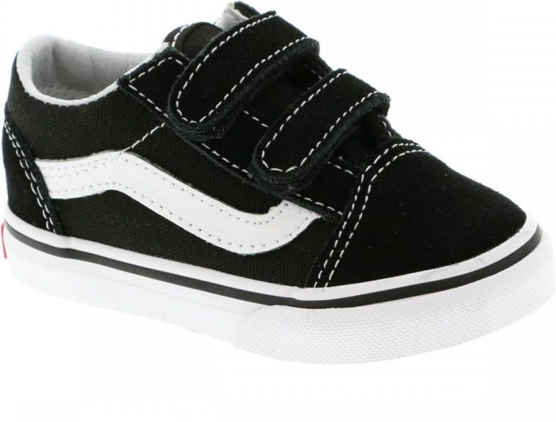 Vans Old Skool TD Old Skool V sneakers zwart wit Canvas Meerkleurig 37 - Foto 17