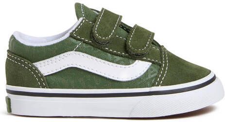 Vans Old Skool katoenen sneakers met dierenprint olijfgroen wit Canvas