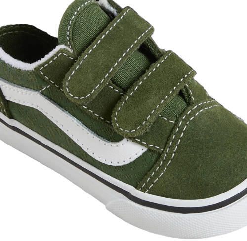 Vans Old Skool katoenen sneakers met dierenprint olijfgroen wit Canvas - Foto 2