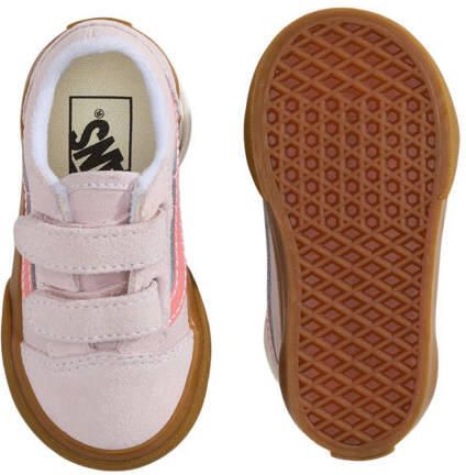Vans Old Skool V katoenen sneakers lichtroze roze Jongens Meisjes Canvas - Foto 2