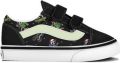 Vans Old Skool V katoenen sneakers met print zwart meerkleurig Canvas - Zwart