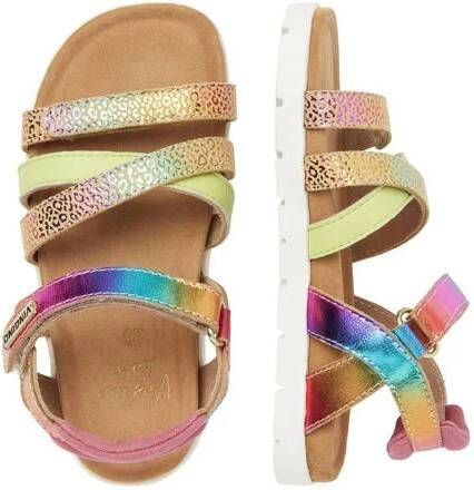 VINGINO Florence leren sandalen roze multi Meisjes Leer Meerkleurig 24