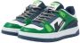 VINGINO Kevin leren sneakers groen wit Jongens Leer Meerkleurig 28 - Thumbnail 3