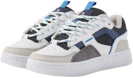 Vingino Milan Low Sneakers grijs Leer jongens - Foto 3