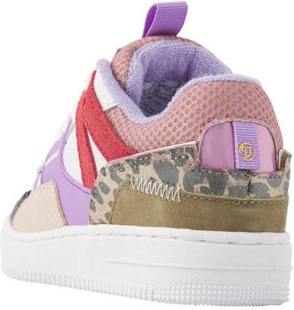 VINGINO Milou leren sneakers wit roze Multi Meisjes Leer Meerkleurig 28