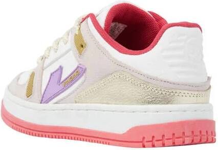VINGINO Nadia leren sneakers wit roze Meisjes Leer Meerkleurig 26 Schoenen