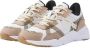 VINGINO Odilia leren sneakers beige wit Meisjes Leer Panterprint 38 - Thumbnail 4