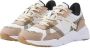 VINGINO Odilia leren sneakers beige wit Meisjes Leer Panterprint 35 - Thumbnail 4