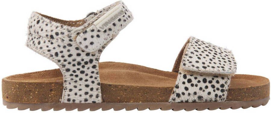 VINGINO Tavi leren sandalen met dierenprint wit zwart Leer Dierenprint 25 - Foto 7
