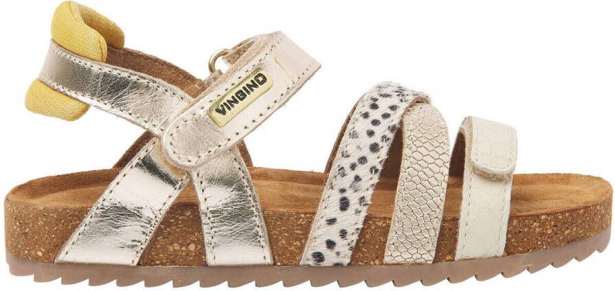 VINGINO Vienna leren sandalen goud metallic Leer Meerkleurig 30 - Foto 8