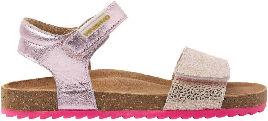 VINGINO Tavi leren sandalen lichtroze metallic Leer Meerkleurig 27 - Foto 2