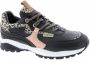 Vingino dy leren sneakers met panterprint zwart roségoud - Thumbnail 4