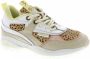 Vingino dy II leren sneakers met dierenprint beige multi - Thumbnail 2