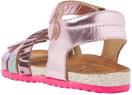 VINGINO Vikki leren sandalen met dierenprint roze Meisjes Leer Dierenprint 25