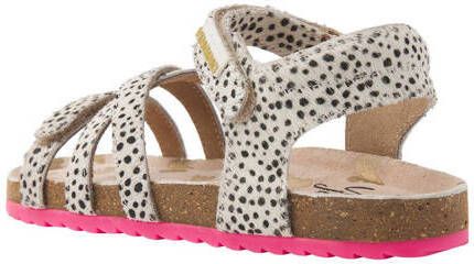 VINGINO Vikki leren sandalen wit zwart Meisjes Leer Dierenprint 25