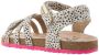 VINGINO Vikki leren sandalen wit zwart Leer Dierenprint 27 - Thumbnail 2