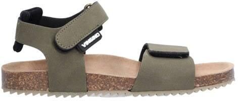 Vingino VIN826413-769 Jongens Platte Sandalen Groen Leer Klittenband
