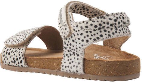 VINGINO Tavi leren sandalen met dierenprint wit zwart Leer Dierenprint 25 - Foto 5