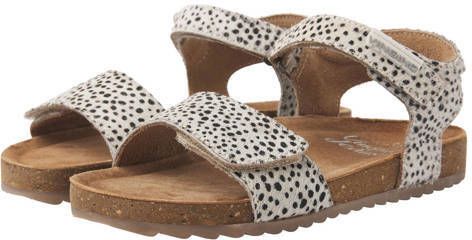 VINGINO Tavi leren sandalen met dierenprint wit zwart Leer Dierenprint 25 - Foto 6