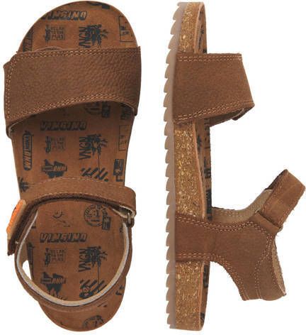 VINGINO Xavi leren sandalen bruin Leer Effen 27 - Foto 4