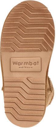 Warmbat Australia Wallaby gevoerde suède enkelboots camel Bruin Jongens Meisjes Suede 32