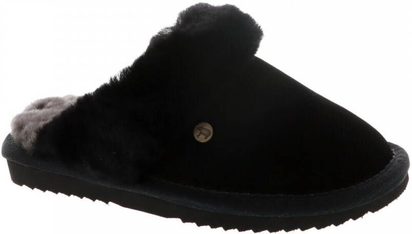 Warmbat Australia leren pantoffels zwart Leer Effen 33 - Foto 4