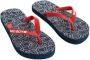 WE Fashion teenslippers blauw rood Jongens Rubber 34 35 - Thumbnail 2