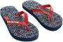 WE Fashion teenslippers blauw rood Jongens Rubber 30 31 - Thumbnail 2