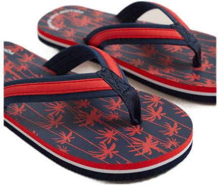 WE Fashion teenslippers donkerblauw Jongens Rubber 28 29 - Foto 2