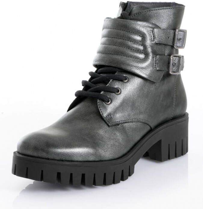 alba moda Boot in metallic look Antraciet