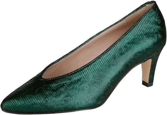 Alba moda Pump met modieus reliëf Groen