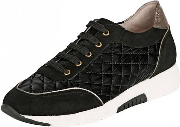 Alba moda Sneaker in doorgestikte look Zwart