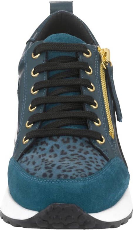 Alba moda Sneaker Petrol Zwart
