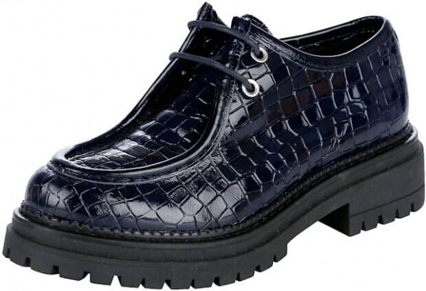 Alba moda Veterschoen Donkerblauw Zwart