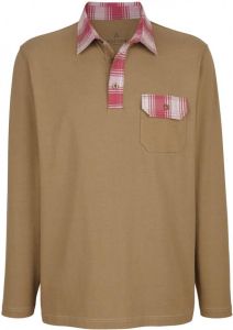 Boston Park Poloshirt van zuiver katoen Olijf Bordeaux