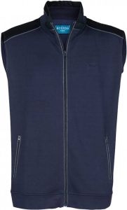 Boston Park Sweatgilet van zuiver katoen Marine