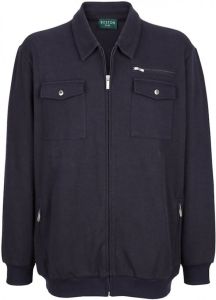 Boston Park Sweatvest van zuiver katoen Marine