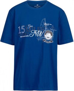 Boston Park T-shirt van zuiver katoen Blauw