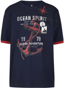 Boston Park T-shirt van zuiver katoen Marine