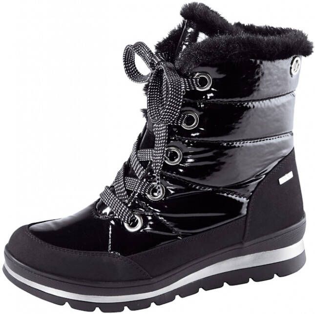 Caprice Hoge veterschoen Met Tex-membraan Zwart - Foto 3