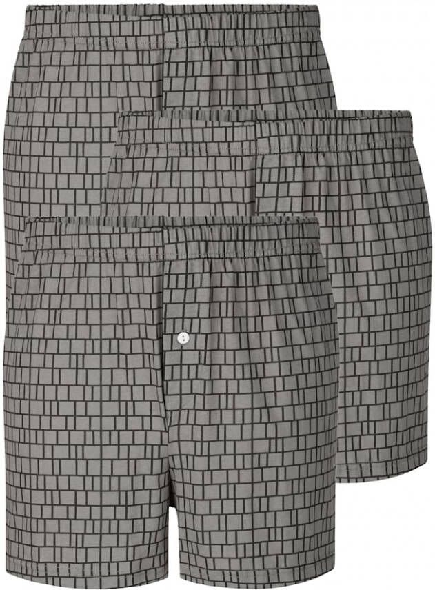 G Gregory Boxershorts per 3 stuks Steen Zwart