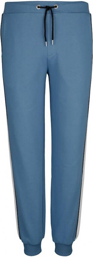 G Gregory Joggingbroek met contrastkleurige inzetten opzij Blauw