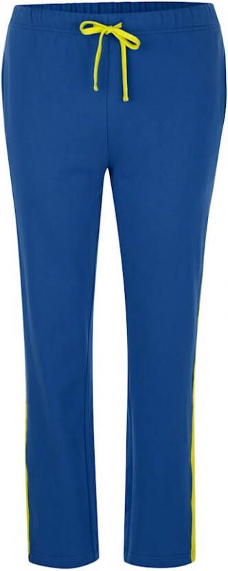 John F. Gee Joggingbroek van zuiver katoen Royal blue Neongeel