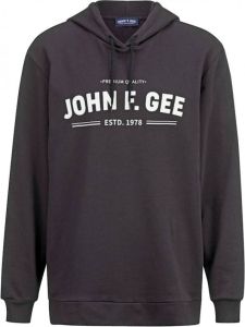 John F. Gee Sweatshirt van zuiver katoen Zwart