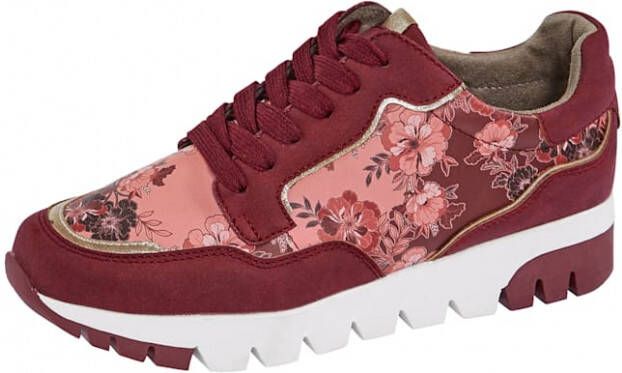 Liva Loop Sneaker met modieuze print Bordeaux