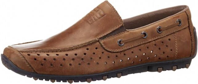 Rieker Instapper met zomerse perforaties Bruin