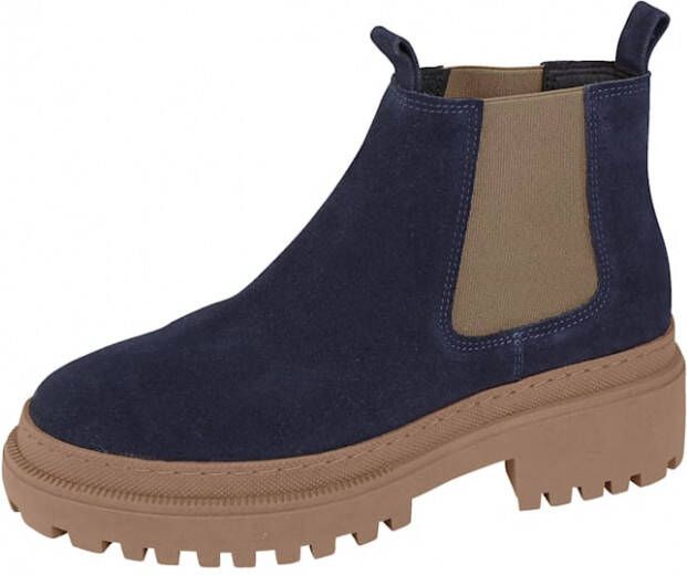 Studio W Chelsea boot met elastische inzetten opzij Marine