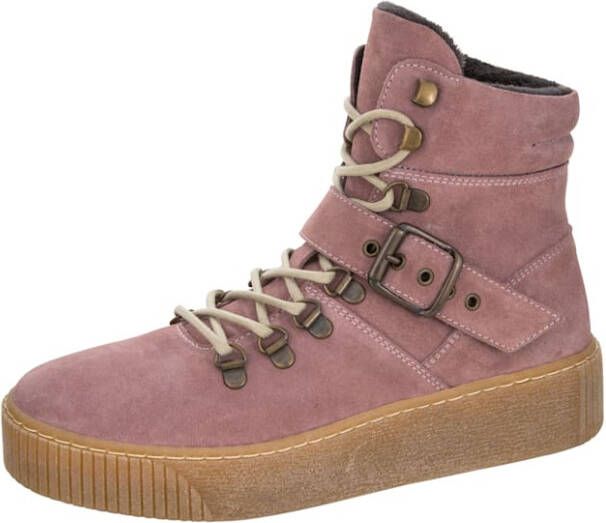Studio W Hoge veterschoen met verschillende sluitingen Roze