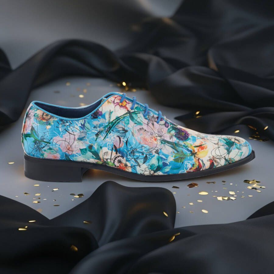 Lureaux Azure Bloom Handgemaakte Nette Schoenen Voor Heren