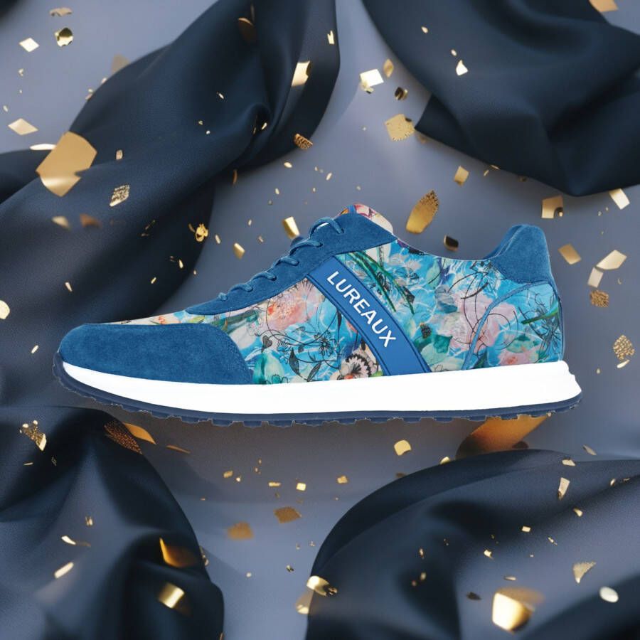 Lureaux Azure Bloom Runner Handgemaakte Nette Schoenen Voor Heren